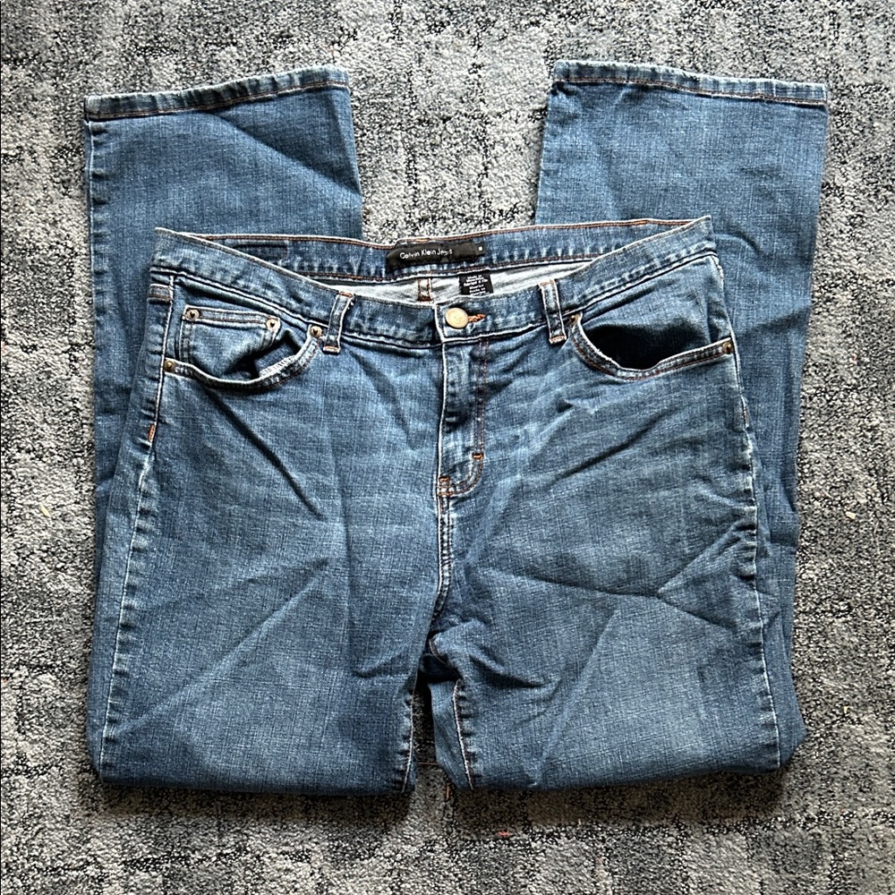 Vtg Calvin Klein wide leg Jeans in Classic Blue
